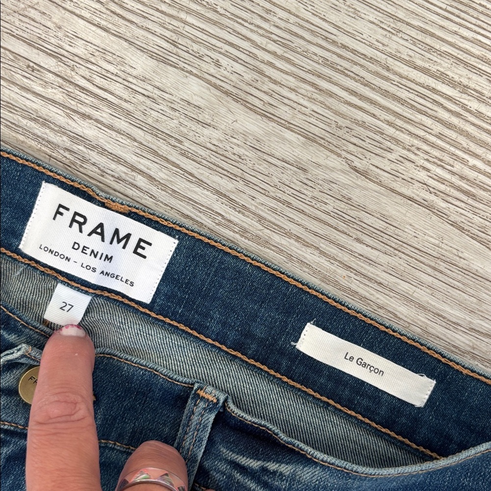 Frame Denim Le Garcon Berkley Square Blue Jeans size 27 - Picture 5 of 12